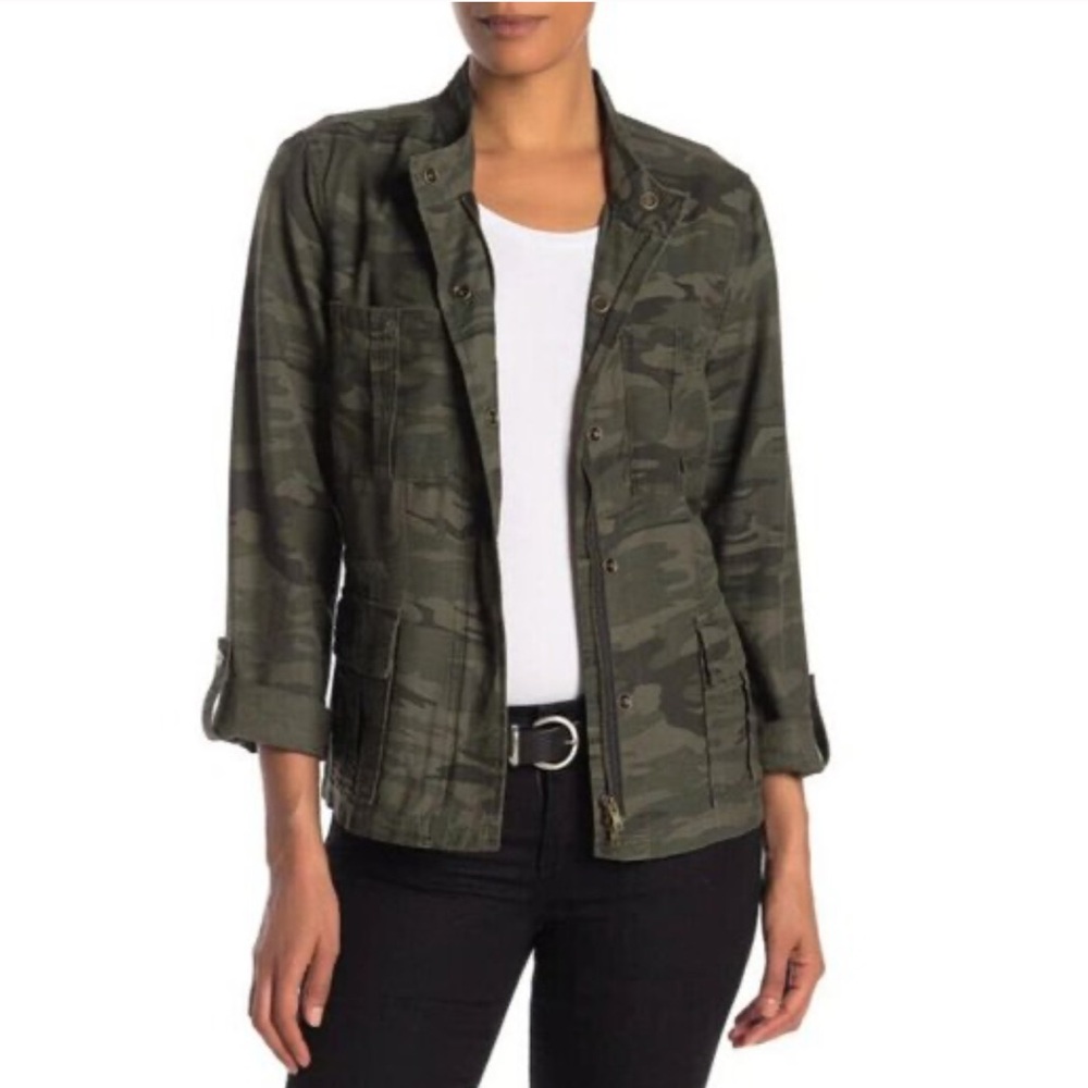 Sanctuary Women’s Utility Military Camouflage Jacket Full-Zip Size Small - Picture 1 of 8